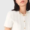 Goldschmuck-Strickjacke