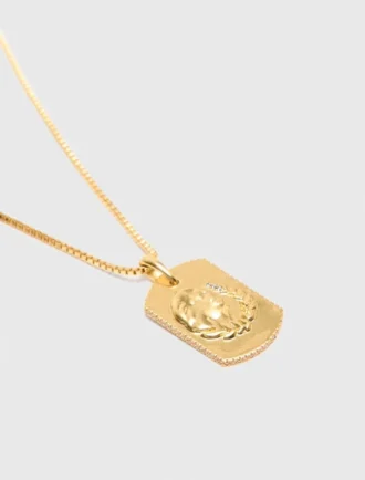 Halskette mit Sternzeichen-Plakette