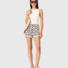 Häkel-Shorts mit Blumenmuster