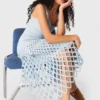 Häkelkleid mit herausnehmbarem Futter