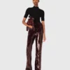 Hose mit Paillettenstickerei