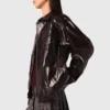 Jacke aus geknittertem Kunstleder