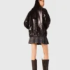 Jacke aus geknittertem Kunstleder