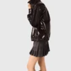 Jacke aus geknittertem Kunstleder