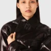 Jacke aus geknittertem Kunstleder