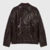 Jacke aus geknittertem Kunstleder