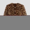 Jacke aus Kunstfell in Leopardenmuster