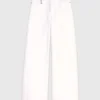 Jeans mit hoher Taille und weitem Bein