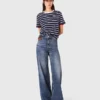 Jeans mit weitem Bein