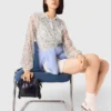 Jumpsuit aus Tweed mit Pailletten