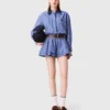 Jumpsuit mit abnehmbarem Kragen