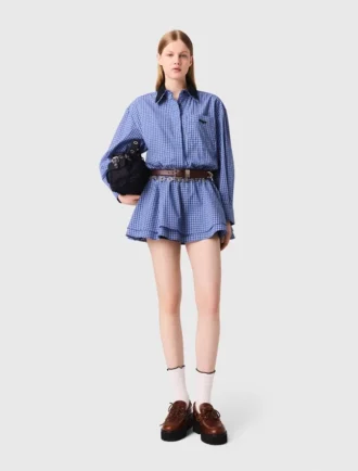 Jumpsuit mit abnehmbarem Kragen