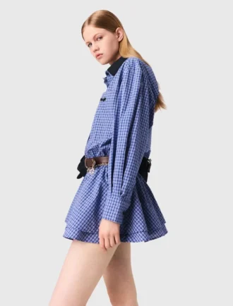 Jumpsuit mit abnehmbarem Kragen