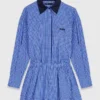 Jumpsuit mit abnehmbarem Kragen