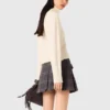 Kaschmirpullover mit hohem Kragen