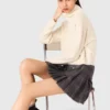 Kaschmirpullover mit hohem Kragen