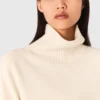 Kaschmirpullover mit hohem Kragen