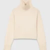 Kaschmirpullover mit hohem Kragen