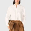 Kropp-Shirt mit Perlenverzierung