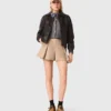 Kurze Lederjacke