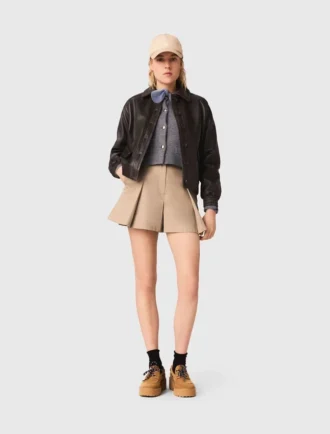 Kurze Lederjacke