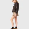 Kurze Lederjacke