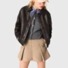 Kurze Lederjacke