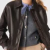 Kurze Lederjacke