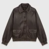 Kurze Lederjacke