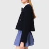 Kurze Tweedjacke, abnehmbarer Kragen