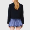 Kurze Tweedjacke, abnehmbarer Kragen