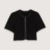 Kurzer Kurzarm-Cardigan