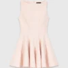 Kurzes, ausgestelltes Tweed-Kleid