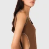 Kurzes Kleid aus Leinenmischung