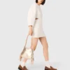 Miss M Mini-Tasche aus Metallic-Leder