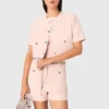 Kurzärmelige Tweedjacke