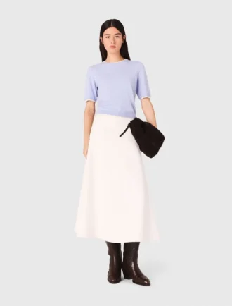 Kurzärmeliger Pullover mit Strasssteinen