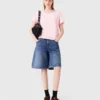Kurzärmeliges T-Shirt mit Rundhalsausschnitt