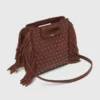Leather Mini M Bag with Nuts