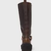 Leder-Bikerstiefel