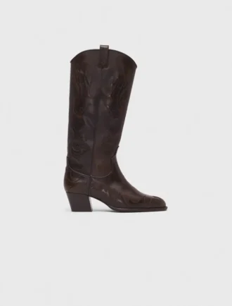Leder-Cowboystiefel