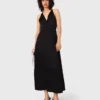 Luftiges Maxikleid mit geflochtenem Rücken