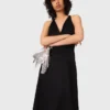 Luftiges Maxikleid mit geflochtenem Rücken