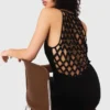 Luftiges Maxikleid mit geflochtenem Rücken
