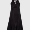 Luftiges Maxikleid mit geflochtenem Rücken