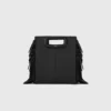 M Bag aus Glattleder mit Fransen