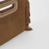 M Bag mit Fransen aus Wildleder