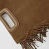M Bag mit Fransen aus Wildleder
