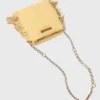 M Mini-Bag aus mattem Craquelé-Leder
