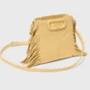 M Mini-Bag aus mattem Craquelé-Leder